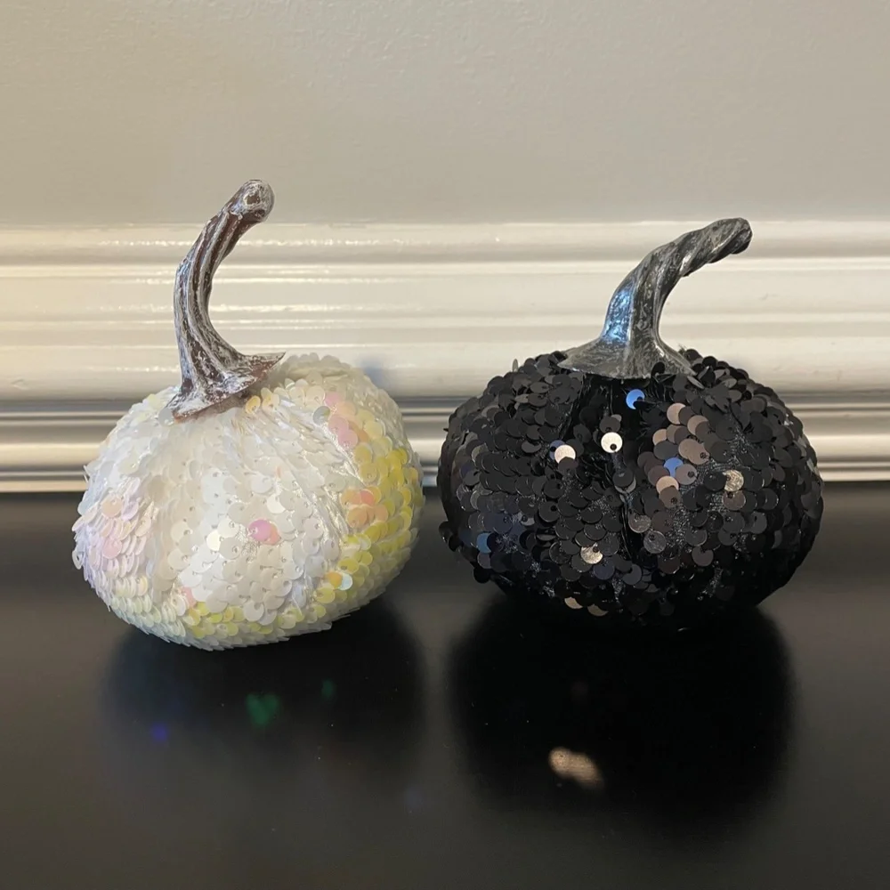 5 for $20: Target small sequin pumpkins